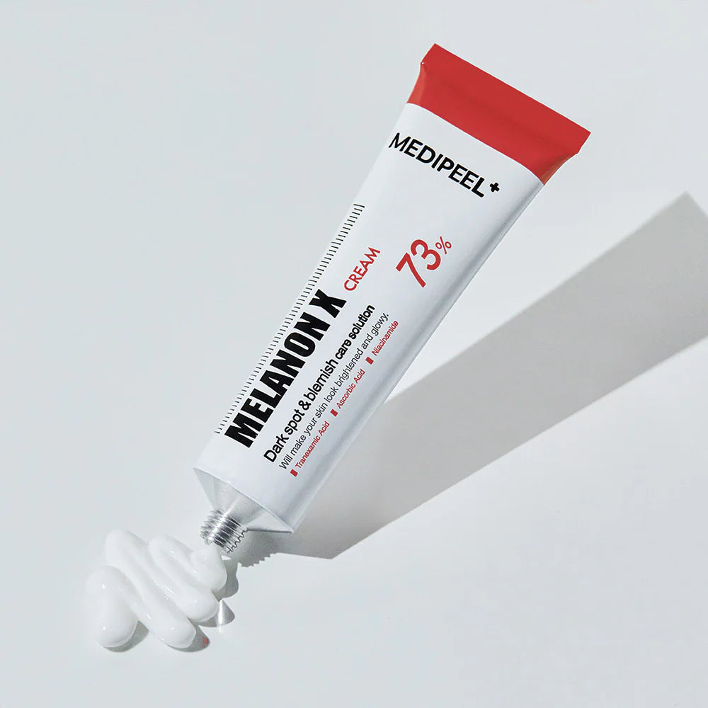 Medi-Peel Melanon X Cream 30ml Medipeel Melanox cream tube on a light gray background