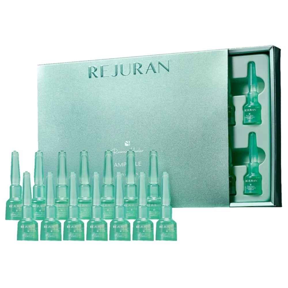 REJURAN Recover Healer c-PDRN Lifting Ampoule 2mL x 14ea Rejuran ampoules set with packaging on a white background