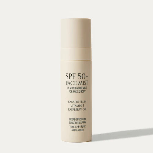 Outside Beauty & Skincare SPF50+ Face Mist — Clear SPF Reapplication Mist with Native Australian Botanicals